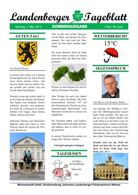 Landenberger eblatt Johannes Landenberger Schule
