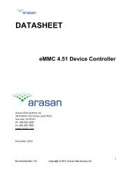 eMMC 4.51 Device - Arasan