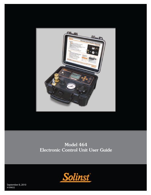 Model 464 Electronic Control Unit User Guide - Ekotechnika