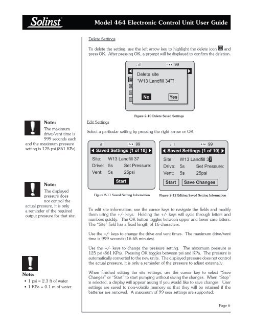 Model 464 Electronic Control Unit User Guide - Ekotechnika