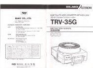 TRV-35G Manual - Elmo