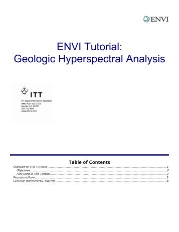 Geologic Hyperspectral Analysis