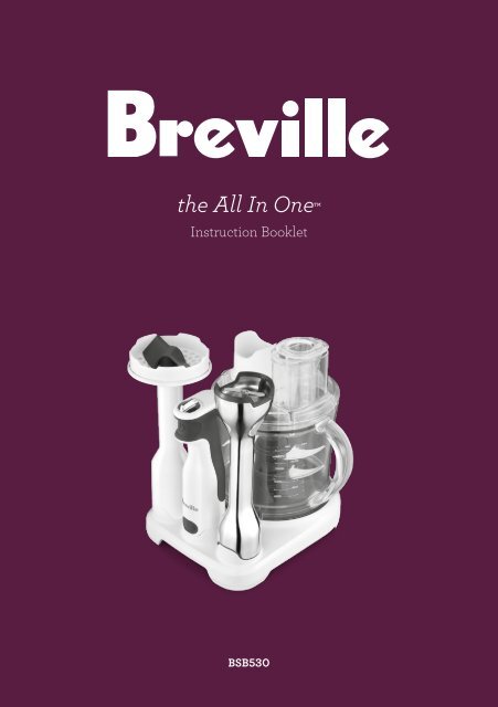 Get the Instruction Book for this product - Breville