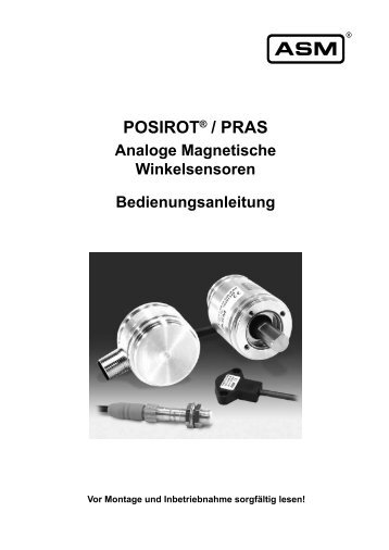 Bedienungsanleitung POSIROT - ASM GmbH