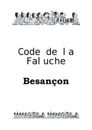 Code de la Faluche BesanÃ§on - HELARY.NET