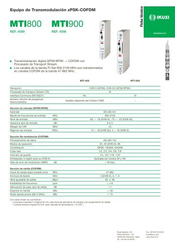 MTI800 MTI900