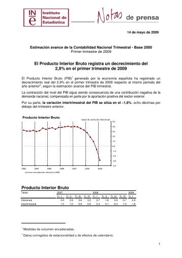 Nota de Prensa (PDF) - Instituto Nacional de EstadÃ­stica