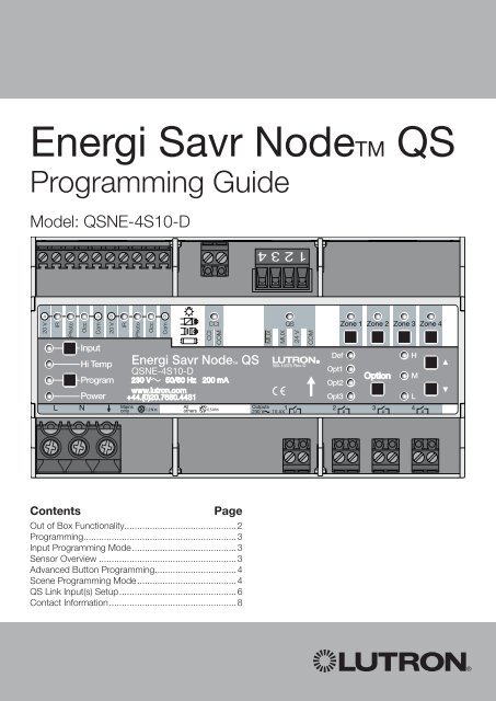 Energi Savr Node - Lutron