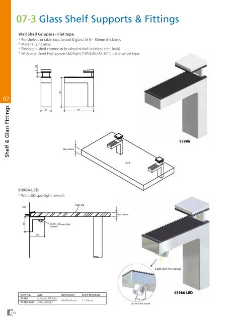 07 Shelf & Glass Fittings