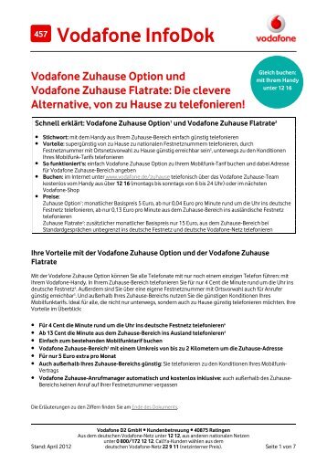 Infodok 457: Vodafone Zuhause Option und Vodafone Zuhause ...