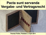 Pacta sunt servanda - Vergabe- und Vertragsrecht - ferber-scientific