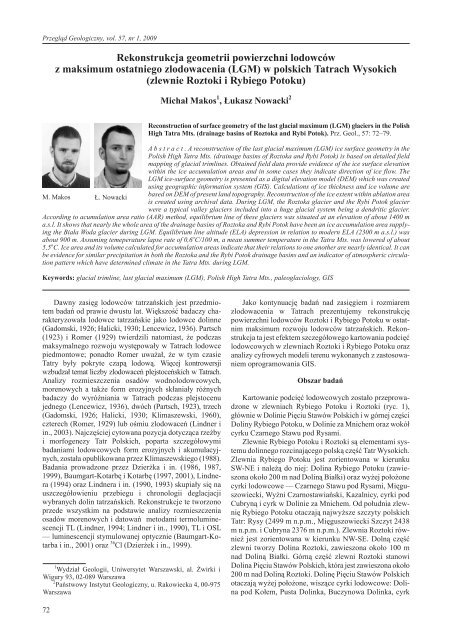 Reconstruction of surface geometry of the last glacial maximum (LGM)