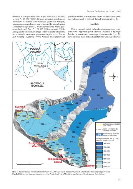 Reconstruction of surface geometry of the last glacial maximum (LGM)