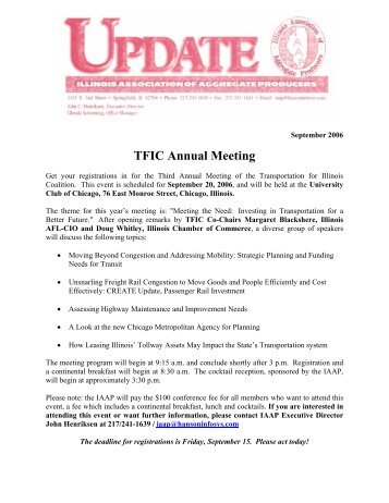 TFIC Annual Meeting - IAAP