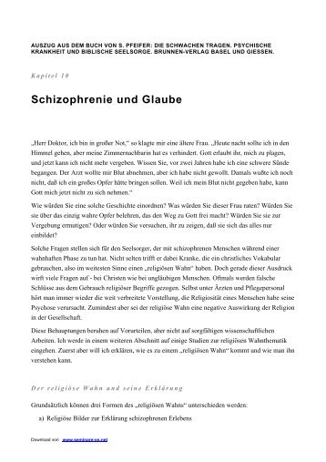 Schizophrenie und Glaube - seminare-ps.net