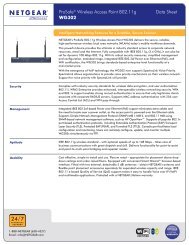 Data Sheet WG302 - Netgear