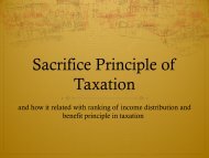 Sacrifice principle and the Benefit principle of Taxation - DARP