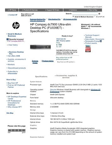 Install Windows Xp On Hp Dc 7900 Sff Specsavers
