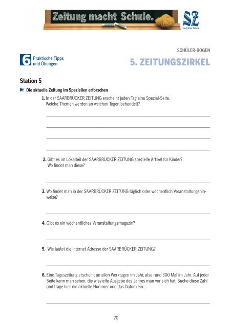 5. zeitungszirkel - Saarbrücker Zeitung