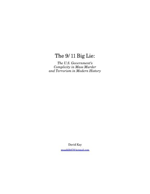 The 9/11 Big Lie: - The Bible For Today HomePage