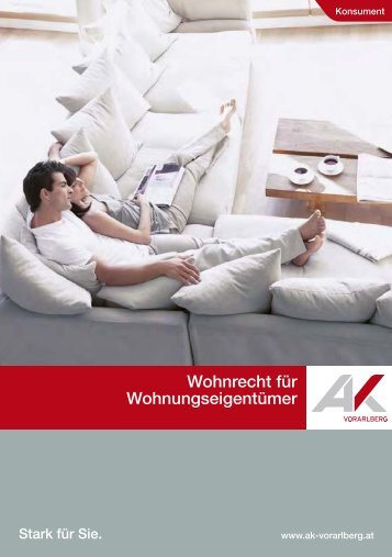 Wohnrecht für Wohnungseigentümer - AK - Vorarlberg