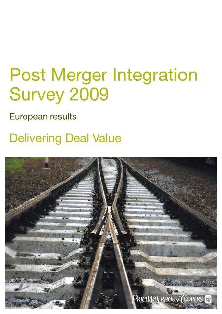 Post Merger Integration Survey 2009 - PwC