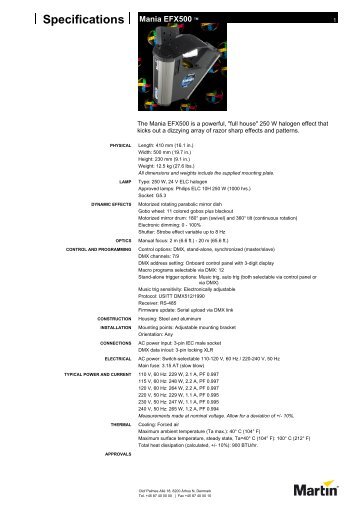 Spec Sheet - Shoreview Distribution