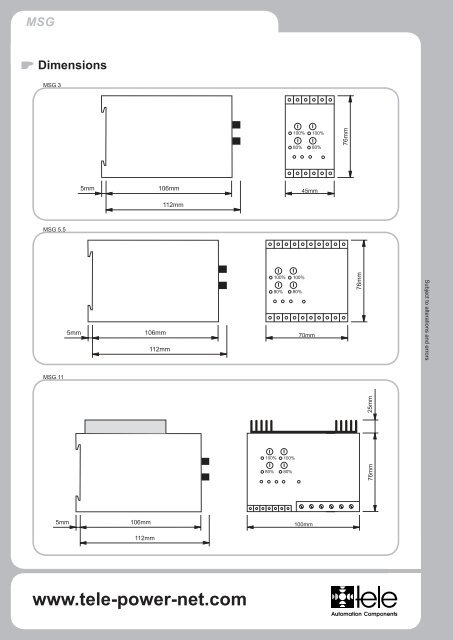 Softstarter - compact design Technical data 8.01-2