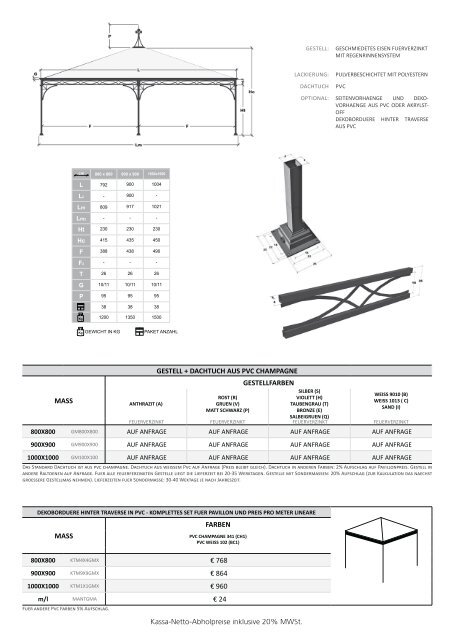 Gazebo MALATESTA Maxi 2011