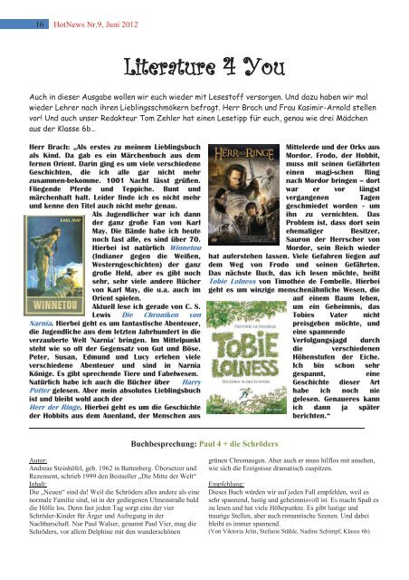 Ausgabe 9, Juni 2012 - AFS Linden