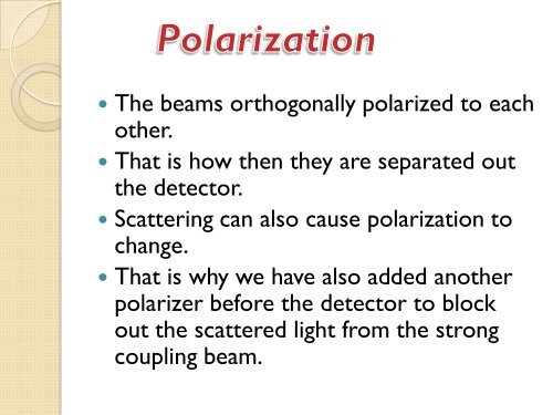 Electromagnetically Induced Transparency (Experimental)