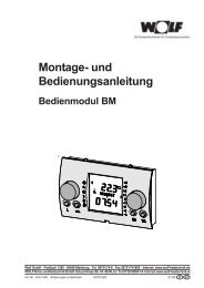 Bedienungsanleitung Wolf Cgs 20 160