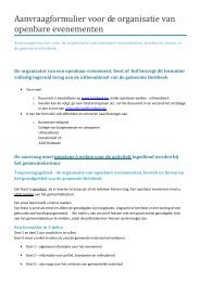 Aanvraagformulier voor de organisatie van openbare ... - Holsbeek