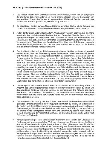 AEAO zu § 154 - Kontenwahrheit - www.anti-geldwaesche.de