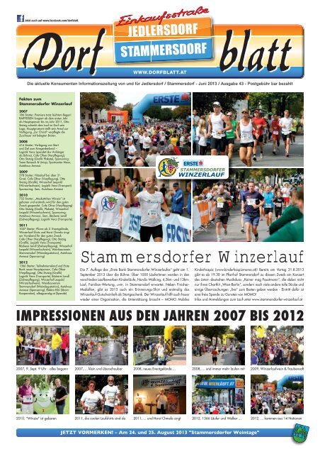 Stammersdorfer Winzerlauf - Dorfblatt