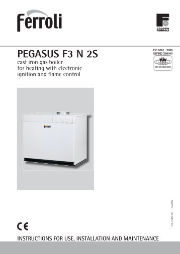 Pegasus F3 N 2S Manual - Ferroli