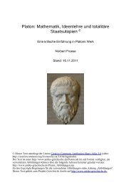 Antike Philosophie: Platon - Mathematik ... - Griechische Antike
