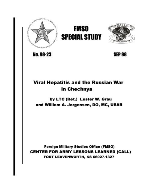 PDF Format - Foreign Military Studies Office - U.S. Army