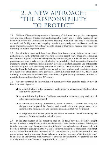 ICISS report - International Coalition for the Responsibility to Protect