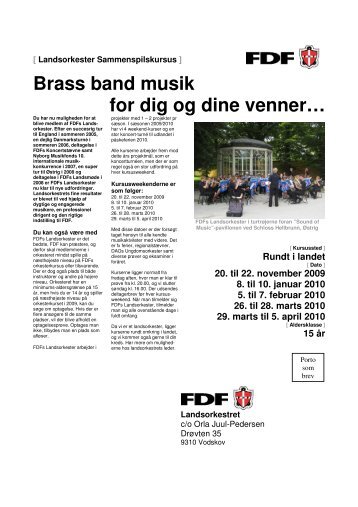 Brass band musik for dig og dine vennerâ¦ - Leder - FDF