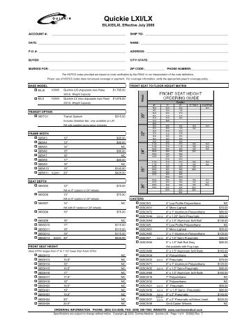 LXi Wheelchair Order Form - Phc-online.com