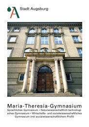 InfobroschÃ¼re - Maria-Theresia-Gymnasium Augsburg