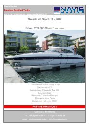 en - premium qualified 2007 - bavaria 42 ht sport ... - Navis Marine NV