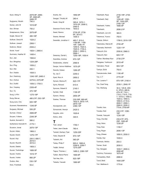 2008 Pittcon Final Program - Pittcon Web Archives