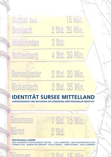 IDENTITÃT SURSEE MITTELLAND - Regiosuisse