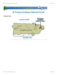 El Yunque Caribbean National Forest - FOSSweb