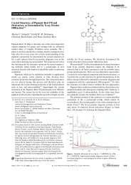 Crystal Structures of Pigment Red 170 and Derivatives, as ...