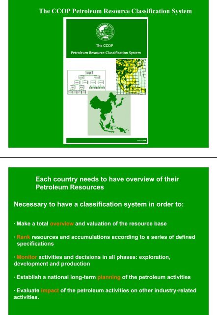 Petroleum resource management - CCOP