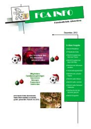 FCA Info Dezember 2012 - FC Altstetten