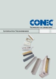 Leiterplatten Steckverbinder Katalog - Conec
